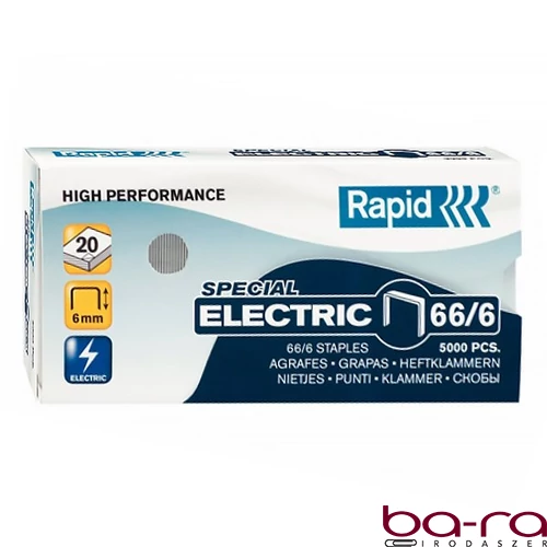 Tűzőkapocs RAPID 66/6 elektromos 5000 darabos