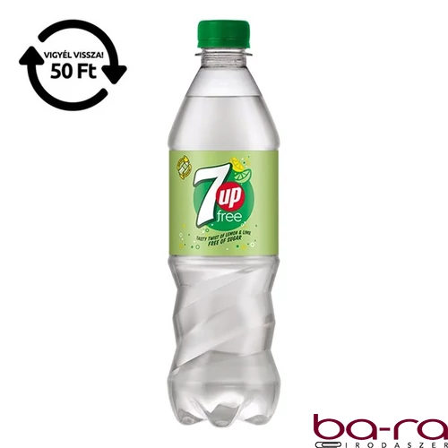 Üdítőital szénsavas 7UP Free 0,5L DRS