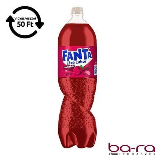 Üdítőital szénsavas FANTA Málna Zero 1,75L DRS