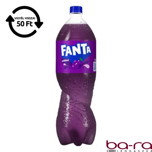 Üdítőital szénsavas FANTA Vörösszőlő 1,75L DRS