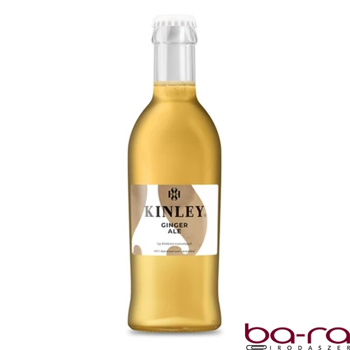 Üdítőital szénsavas KINLEY Gyömbér-Rozmaring üveges 0,25L DRS