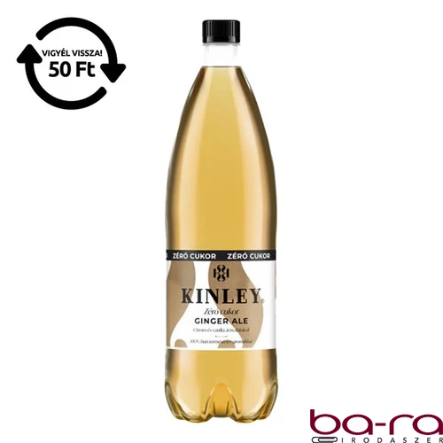 Üdítőital szénsavas KINLEY Gyömbér Zero 1,5L DRS