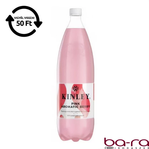 Üdítőital szénsavas KINLEY Pink Berry 1,5L DRS