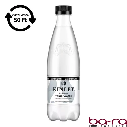 Üdítőital szénsavas KINLEY Tonic Zero 0,5L DRS