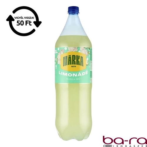 Üdítőital szénsavas MÁRKA Limonádé bodza-lime 2L DRS