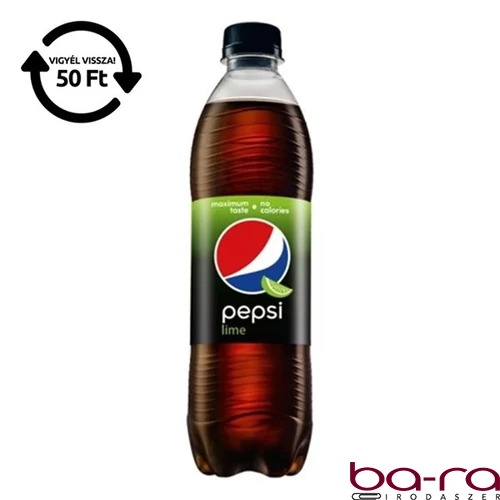 Üdítőital szénsavas PEPSI Black Lime 0,5L DRS