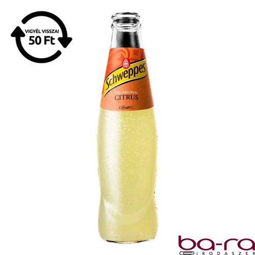 Üdítőital szénsavas SCHWEPPES Citrus mix üveges 0,25L DRS