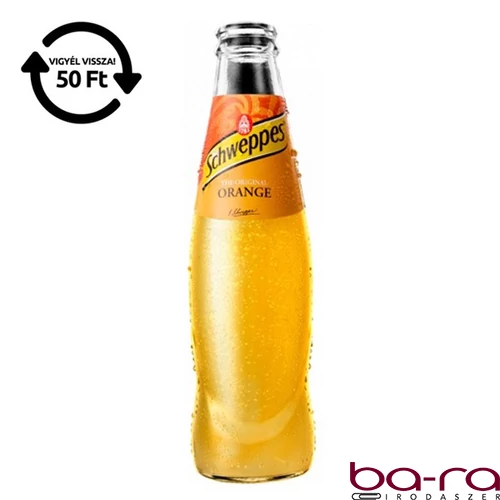 Üdítőital szénsavas SCHWEPPES Narancs üveges 0,25L DRS