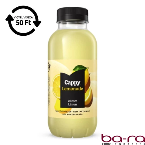 Üdítőital szénsavmentes CAPPY Happy Lemonade citrom 0,4L DRS