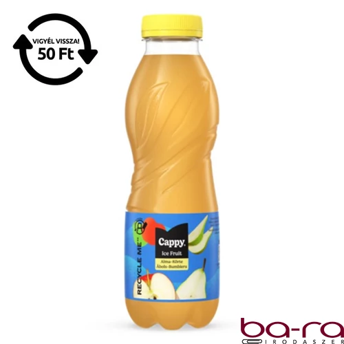 Üdítőital szénsavmentes CAPPY Ice Fruit Alma-Körte 12%-os 0,5L DRS