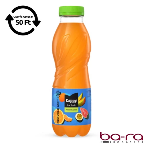 Üdítőital szénsavmentes CAPPY Ice Fruit Multivitamin 12%-os 0,5L DRS