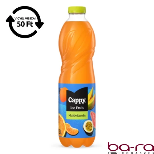 Üdítőital szénsavmentes CAPPY Ice Fruit Multivitamin 12%-os 1,5L DRS