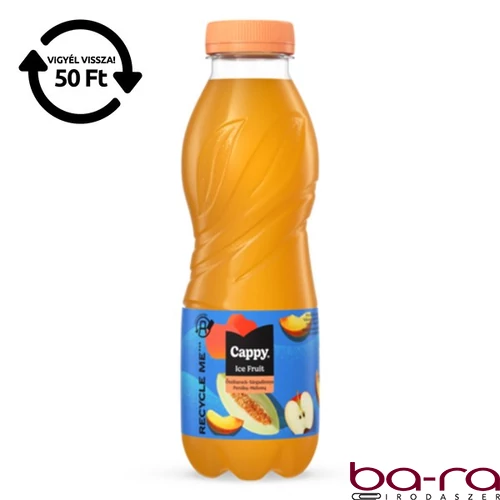 Üdítőital szénsavmentes CAPPY Ice Fruit Őszibarack-Sárgadinnye 12%-os 0,5L DRS
