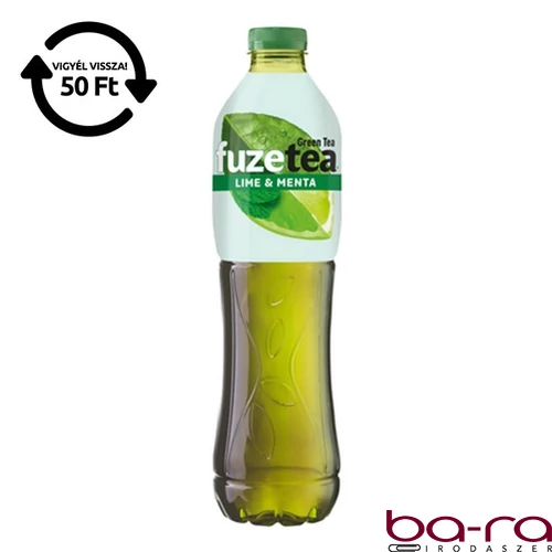 Üdítőital szénsavmentes FUZETEA Lime-Menta 1,5L DRS