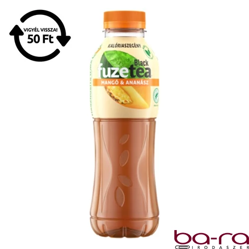 Üdítőital szénsavmentes FUZETEA Mangó-Ananász 0,5L DRS