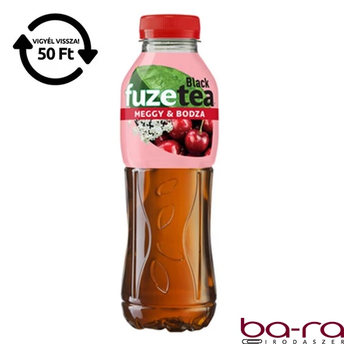 Üdítőital szénsavmentes FUZETEA Meggy-Bodza 0,5L DRS