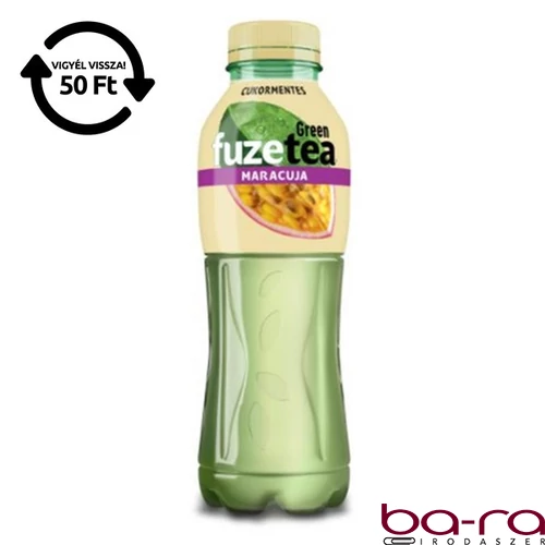 Üdítőital szénsavmentes FUZETEA Passionfruit Maracuja Zero 0,5L DRS
