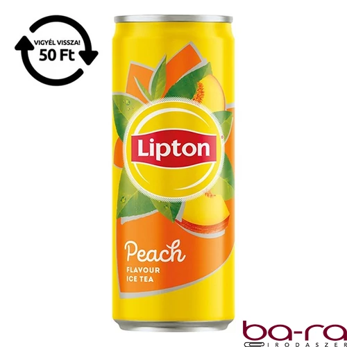 Üdítőital szénsavmentes LIPTON Ice Tea Barack 0,33L DRS