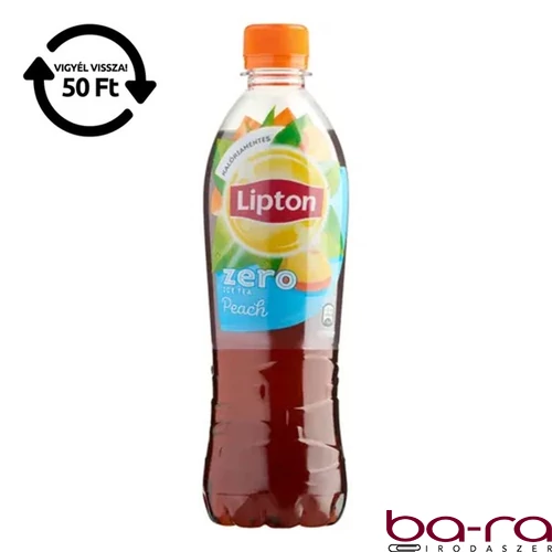Üdítőital szénsavmentes LIPTON Ice Tea Barack Zero 0,5L DRS
