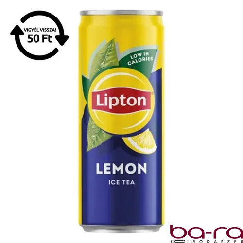 Üdítőital szénsavmentes LIPTON Ice Tea Citrom sleek 0,33L DRS