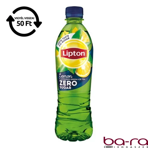 Üdítőital szénsavmentes LIPTON Ice Tea Zöld tea Citrom Zero 0,5L DRS