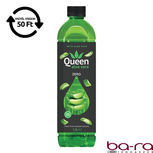 Üdítőital szénsavmentes QUEEN Aloe Vera Zero 1,5L DRS
