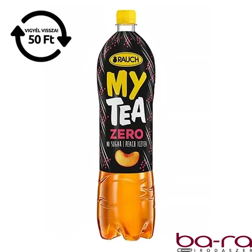 Üdítőital szénsavmentes RAUCH Mytea őszibarack zero 1,5L DRS