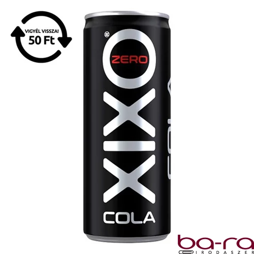 Üdítőital szénsavas XIXO cola zero 0,25L DRS