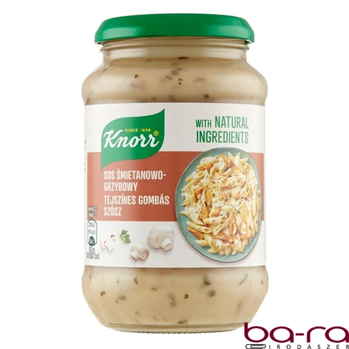 Üveges szósz KNORR Tejszínes gombás 400 g