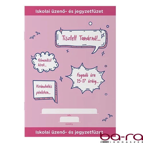 Üzenő- és jegyzetfüzet ICO Student A/5 32 lapos iskolai