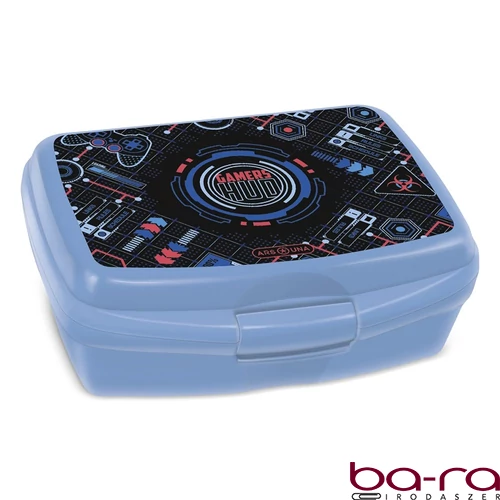 Uzsonnás doboz ARS UNA Gamers Hud műanyag BPA mentes 165x135x60 mm