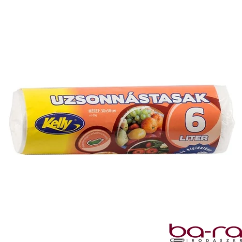 Uzsonnás és hűtőtasak KELLY rollnis 30x50 cm 6L 100 darabos