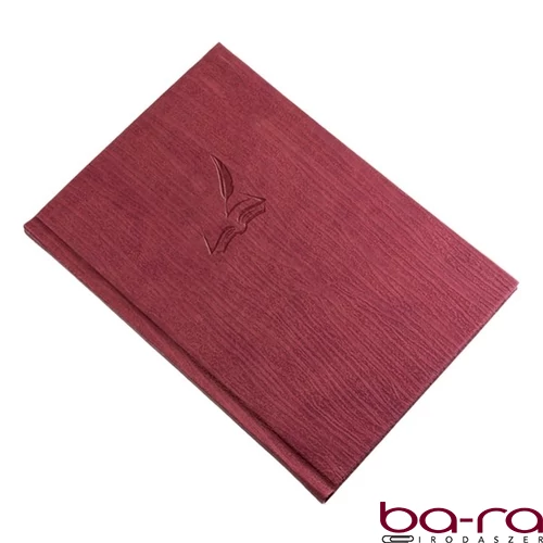 Vendégkönyv REALSYSTEM Fashion A/4 144 lapos sima bordó