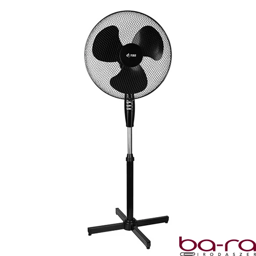 Ventilátor álló DYRAS SF-40B 40 cm 50W 3 fokozat fekete