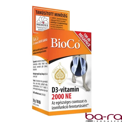 Vitamin BIOCO D3-vitamin 2000 NE 100 darab