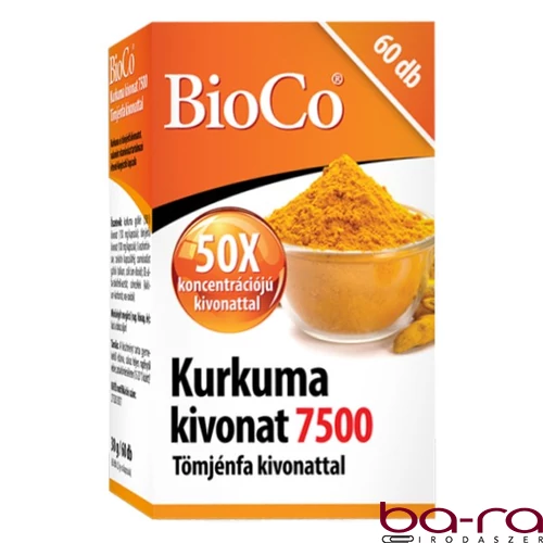 Vitamin BIOCO Kurkuma kivonat 7500 60 darab