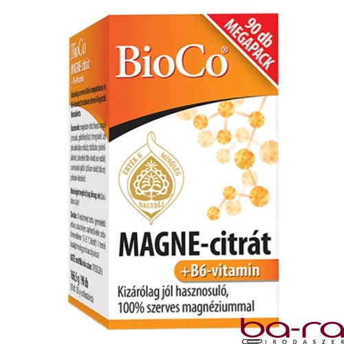 Vitamin BIOCO Magne-Citrát + B6-vitamin 90 darab