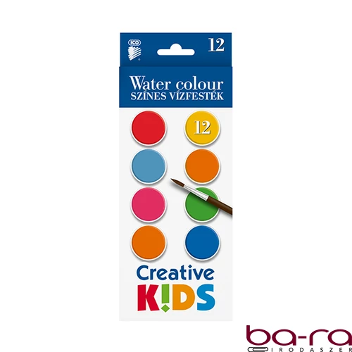 Vízfesték ICO Creative Kids 28 mm 12 darabos