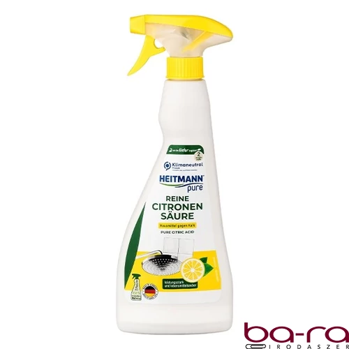 Vízkőoldó spray HEITMANN Pure citromsav 500 ml