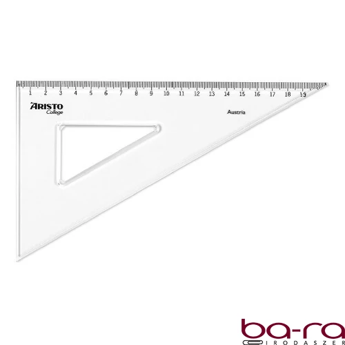 Vonalzó ARISTO College háromszög 60 fokos 20 cm
