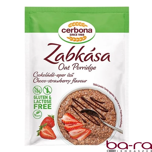 Zabkása CERBONA Gluténmentes csokoládés-epres 50 g