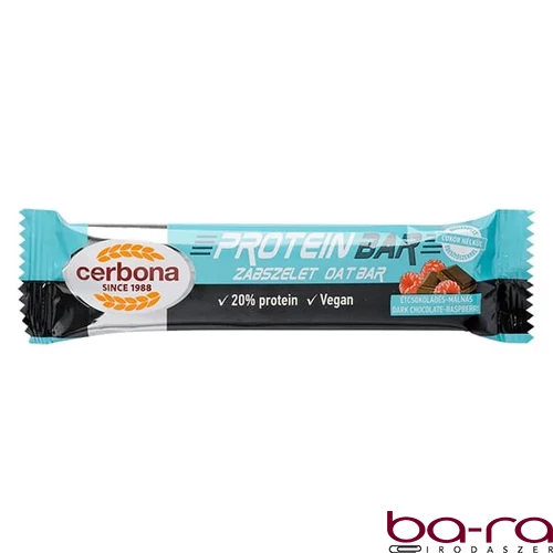 Zabszelet CERBONA Protein étcsokoládés-málnás 40 g