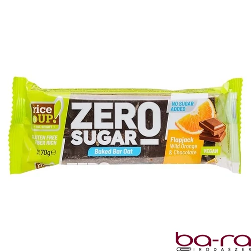 Zabszelet RICE UP Zero narancsos étcsokoládéval 70 g