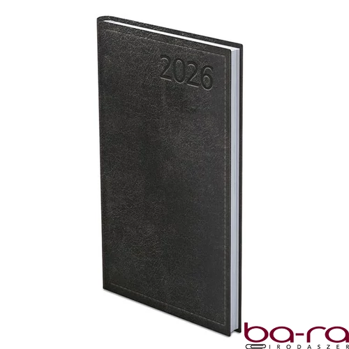 Zsebnaptár TOPTIMER Traditional T035 álló fehér lapos fekete 2026.