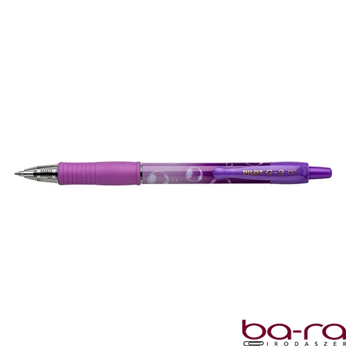 Zseléstoll PILOT G2 Bubble 0,7 lila test kék írásszín