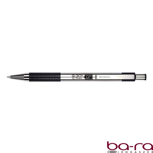 Zseléstoll  ZEBRA G-301 0,7 mm fekete