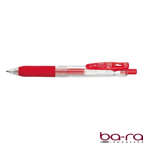 Zseléstoll ZEBRA Sarasa Clip nyomógombos 0,5 mm piros