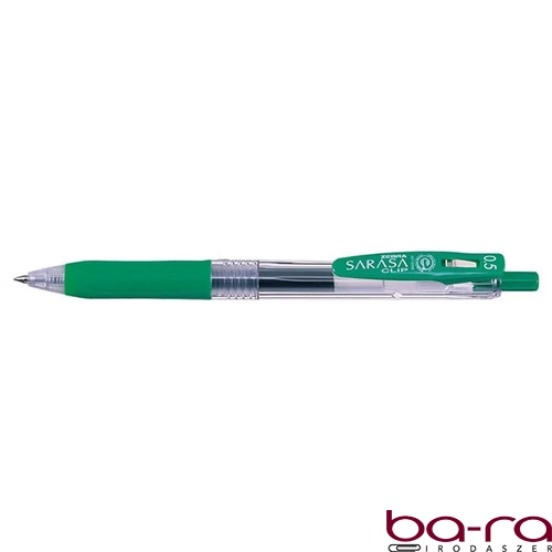 Zseléstoll ZEBRA Sarasa Clip nyomógombos  0,5 mm zöld
