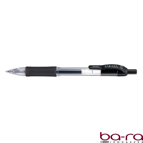Zseléstoll ZEBRA Sarasa Retractable nyomógombos 0,5 mm fekete