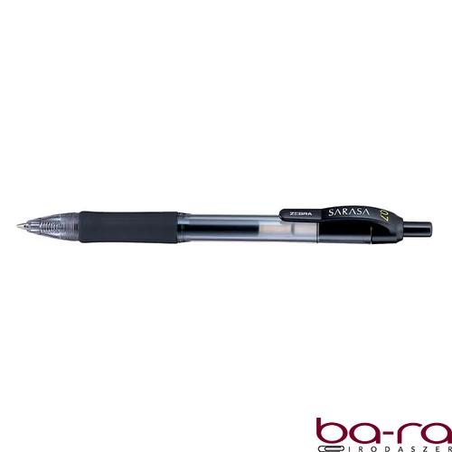 Zseléstoll ZEBRA Sarasa Retractable nyomógombos 0,7 mm fekete